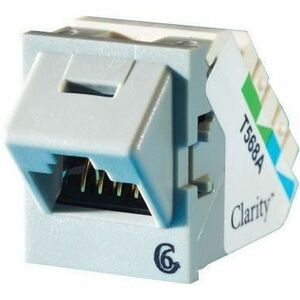 Ortronics Clarity 6 Angled TracJack, T568A/B, 45 degree, Wiremold Dk Gray