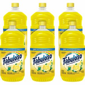 Fabuloso+Multi-Purpose+Cleaner+-+For+Multipurpose%2C+Multi+Surface+-+Concentrate+-+56+fl+oz+%281.8+quart%29+-+Refreshing+Lemon+Scent+-+Rinse-free%2C+Residue-free%2C+Long+Lasting%2C+Pleasant+Scent+-+Yellow+-+6+%2F+Carton