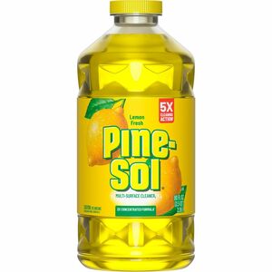 Pine-Sol+Multi-Surface+Cleaner+-+For+Multi+Surface+-+Concentrate+-+Liquid+-+80+fl+oz+%282.5+quart%29+-+Lemon+Fresh+Scent+-+Deodorize%2C+Disinfectant%2C+Dilutable+-+Yellow+-+1+Each