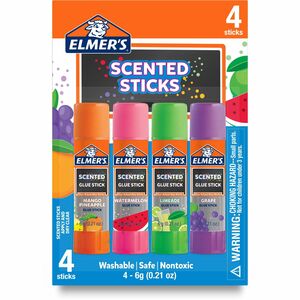 Elmer%26apos%3Bs+Scented+Glue+Sticks+-+0.21+oz+-+4+%2F+Pack+-+Tropical+Mix