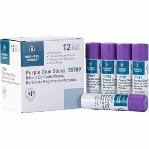 Business+Source+Bulk+Purple+Glue+Sticks+-+0.26+oz+-+12+%2F+Box+-+Purple