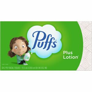 Puffs+Basic+Facial+Tissue+-+Green+-+124+%2F+Box+-+24+%2F+Carton