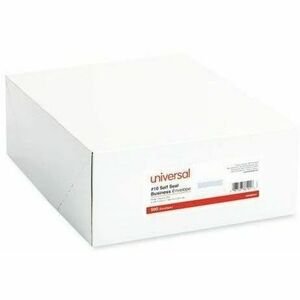 Universal+Envelope+-+Business+-+%2310+-+24+lb+-+Self+Adhesive+-+White+-+Paper+Stock+-+500+%2F+Box