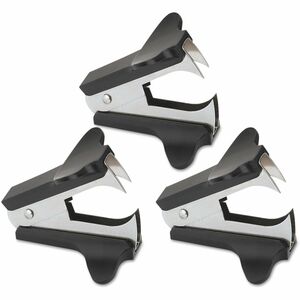 Universal+Staple+Remover+-+Plastic%2C+Steel+-+Black+-+Comfortable+Grip