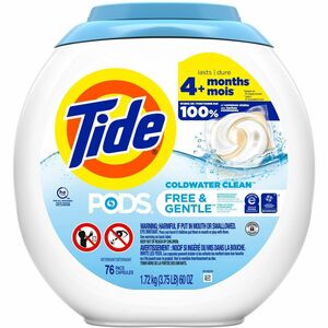 Tide+Free+%26+Gentle+Laundry+Detergent+-+For+Household%2C+Washing+Machine+-+Liquid%2C+Pod+-+Hypoallergenic%2C+Dye-free%2C+Color+Safe%2C+Unscented+-+76