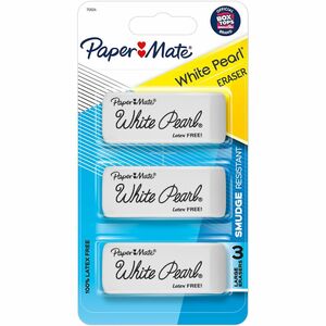 Paper+Mate+Latex-free+White+Pearl+Eraser+-+White+-+3+%2F+Pack+-+Latex-free%2C+Smudge+Resistant