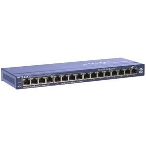 NETGEAR 16-Port 10/100 PoE ProSAFE Switch, FS116P - 16 x 10/100Base-TX