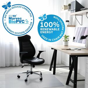 Ecotex+Marvec+BioPVC+Chairmat+-+Hard+Floor+-+48%26quot%3B+Length+x+36%26quot%3B+Width+-+Polyvinyl+Chloride+%28PVC%29+-+Clear+-+1Each