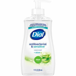 Dial+Sensitive+Skin+Antibacterial+Soap+-+Fresh%2C+Aloe+Scent+-+11+fl+oz+-+Pump+Dispenser+-+Bacteria+Remover+-+Hand%2C+Skin+-+Antibacterial+-+Green+-+Recycled+-+Cruelty-free%2C+Paraben-free%2C+Phthalate-free%2C+Silicone-free%2C+pH+Balanced%2C+Sulfate-free+-+1+Each