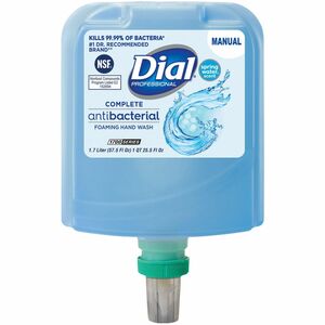 Dial+1700+Universal+Dispenser+Refills+-+Spring+Water+ScentFor+-+57.5+fl+oz+%281700+mL%29+-+Bacteria+Remover+-+Hand%2C+Skin+-+Moisturizing+-+Antibacterial+-+Blue+-+Non-drying+-+3+%2F+Carton