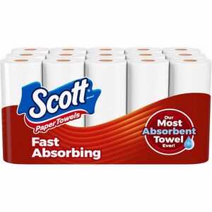 Scott+Choose-A-Sheet+Paper+Towels+-+150+Sheets%2FRoll+-+White+-+Paper%2C+Fiber+-+15+%2F+Pack