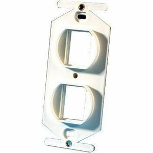 Ortronics TracJack 106-Type Frame, Two-Port, White