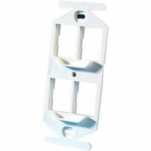 Ortronics TracJack 106-Type Frame, Four-Port, White