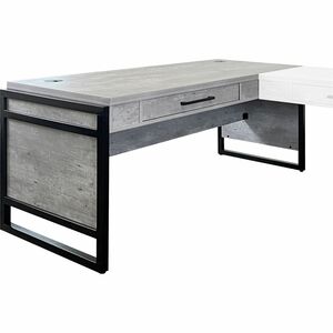 Martin+Mason+Concrete+Laminate+Unit+-+L-shaped+-+31%26quot%3B+Height+x+60%26quot%3B+Width+x+30%26quot%3B+Depth+-+Total+Drawer%28s%29%3A+1+-+Material%3A+Laminate+-+Finish%3A+Stone%2C+Concrete+-+Grommet+-+1+Each