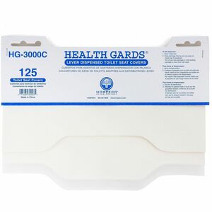 Health+Gards+Lever+Dispense+Toilet+Covers+-+Half-fold+-+For+Toilet%2C+Public+Toilet+-+White+-+Paper+-+125+Seat+Covers%2FPack+-+24+%2F+Carton
