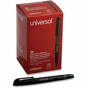 Universal+Pen-Style+Permanent+Marker+Value+Pack%2C+Fine+Bullet+Tip%2C+Black%2C+36%2FPack+-+Black+Ink+-+General+Purpose+-+36+%2F+Pack