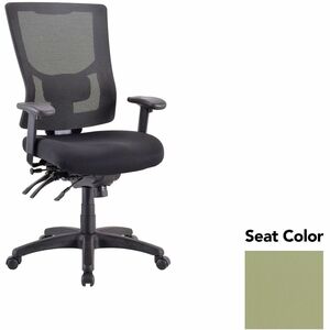 Lorell+Multifunctional+Mesh+High-back+Exec.+Chair+-+Dillon+Sage+Seat+Color+-+Mesh+Back+Material+-+High+Back+-+1+Each