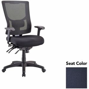 Lorell+Multifunctional+Mesh+High-back+Exec.+Chair+-+Perfection+Navy+Seat+Color+-+Mesh+Back+Material+-+High+Back+-+1+Each