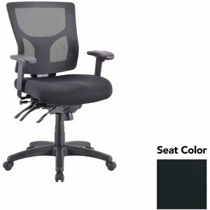 Lorell+Multifunctional+Mesh+Mid-back+Executive+Chair+-+Dillon+Black+Seat+Color+-+Mesh+Back+Material+-+Mid+Back+-+1+Each