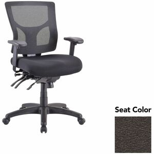 Lorell+Multifunctional+Mesh+Mid-back+Executive+Chair+-+Fuse+Pepper+Seat+Color+-+Mesh+Back+Material+-+Mid+Back+-+1+Each