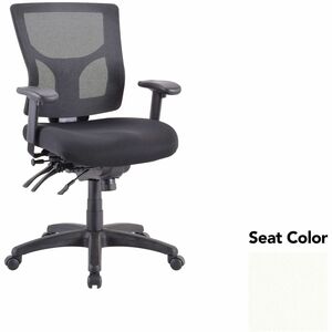 Lorell+Multifunctional+Mesh+Mid-back+Executive+Chair+-+Dillon+Snow+Seat+Color+-+Mesh+Back+Material+-+Mid+Back+-+1+Each