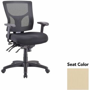 Lorell+Multifunctional+Mesh+Mid-back+Executive+Chair+-+Dillon+Buff+Seat+Color+-+Mesh+Back+Material+-+Mid+Back+-+1+Each
