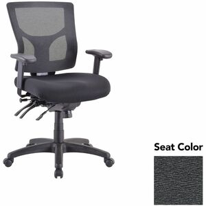 Lorell+Multifunctional+Mesh+Mid-back+Executive+Chair+-+Fuse+Azurean+Seat+Color+-+Mesh+Back+Material+-+Mid+Back+-+1+Each