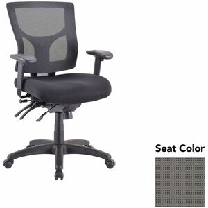 Lorell+Multifunctional+Mesh+Mid-back+Executive+Chair+-+Expo+Fog+Seat+Color+-+Mesh+Back+Material+-+Mid+Back+-+1+Each