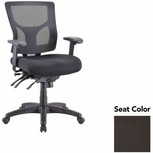 Lorell+Multifunctional+Mesh+Mid-back+Executive+Chair+-+Perfection+Black+Seat+Color+-+Mesh+Back+Material+-+Mid+Back+-+1+Each