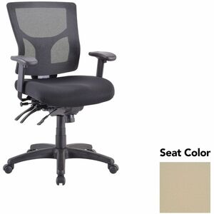 Lorell+Multifunctional+Mesh+Mid-back+Executive+Chair+-+Forte+Pumice+Seat+Color+-+Mesh+Back+Material+-+Mid+Back+-+1+Each