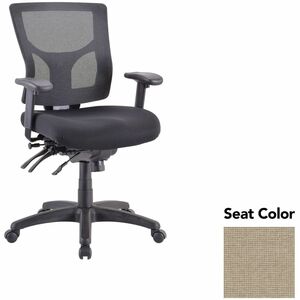 Lorell+Multifunctional+Mesh+Mid-back+Executive+Chair+-+Shire+Travertine+Seat+Color+-+Mesh+Back+Material+-+Mid+Back+-+1+Each