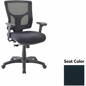 Lorell+Conjure+Swivel%2FTilt+Task+Chair+-+Insight+Ebony+Seat+Color+-+Mesh+Back+Material+-+Mid+Back+-+Armrest+-+1+Each
