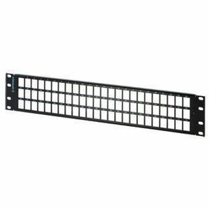 Ortronics Rear load high density jack panel kit for 72 Clarity 6 or 5E panel jacks