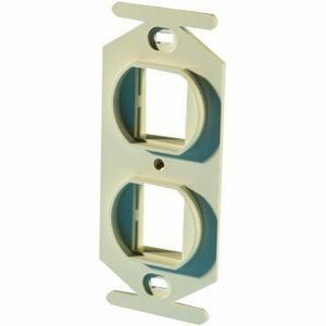 Ortronics TracJack 106-Type Frame, Two-Port, Electrical Ivory