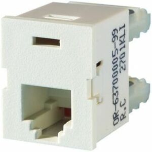 Ortronics TracJack USOC six-position RJ25C, Ivory