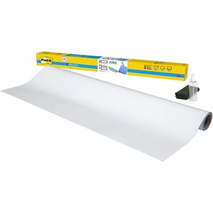 Post-it%C2%AE+Easy+Erase+Whiteboard+Roll%2C+8%26apos%3Bx4%26apos%3B+-+48%26quot%3B+%284+ft%29+Width+x+96%26quot%3B+%288+ft%29+Height+-+White+Polyester+Surface+-+Rectangle+-+Stain+Proof%2C+Wipe-off%2C+Smooth+Surface+-+1+Each
