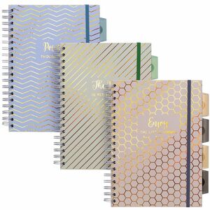 Pukka+Pads+Haze+Notebook+-+100+Sheets+-+200+Pages+-+Twin+Wirebound+-+80+g%2Fm%26%23178%3B+Grammage+-+Clear+Poly%2C+Transparent+Cardboard+Cover+-+Repositionable+Divider%2C+Storage+Pocket+-+3+%2F+Pack