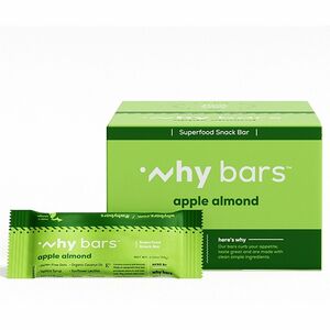 Why+Bars+Superfood+Protein+Snack+Bars+-+Gluten-free%2C+Dairy-free%2C+Soy-free%2C+Non-GMO%2C+Individually+Wrapped+-+Apple+Almond+-+2.04+oz+-+12+%2F+Pack