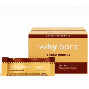 Why+Bars+Superfood+Protein+Snack+Bars+-+Gluten-free%2C+Dairy-free%2C+Soy-free%2C+Non-GMO%2C+Individually+Wrapped+-+Choco+Peanut+-+2.04+oz+-+12+%2F+Pack