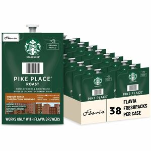 Flavia+Freshpack+Starbucks+Pike+Place+Roast+Freshpack+-+Compatible+with+Flavia+-+Hot+Coffee+-+Medium+-+0.3+oz+-+Freshpack+-+Pike+Place+-+Kosher+-+38+%2F+Carton
