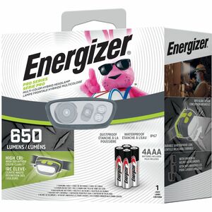 Energizer+Multicolor+Hybrid+Headlamp+-+LED+-+650+lm+Lumen+-+AAA+-+Lithium+Ion+%28Li-Ion%29+-+Battery+Rechargeable+-+Battery+-+Water+Proof%2C+Shatter+Proof%2C+Dust+Proof+-+Gray%2C+Green+-+1+Each