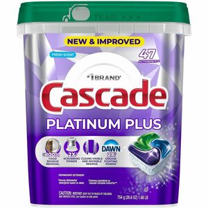 Cascade+Platinum+Plus+ActionPacs+-+For+Multipurpose+-+Fresh+Scent+-+Recommended+For%3A+Residue+Remover%2C+Dried-on+Food+Remover%2C+Grease+Remover%2C+Food+Remover%2C+Hard+Water+Deposit+Remover+-+Enzyme+Activated%2C+Phosphate-free+-+Purple+-+47+%2F+Pack