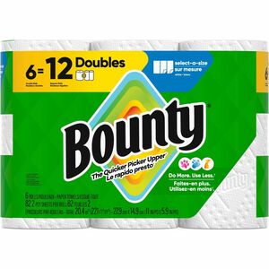 Bounty+Select-A-Size+Paper+Towels+-+2+Ply+-+82+Sheets%2FRoll+-+Diamond+Texture+-+Green+-+PaperRoll+-+82%2FRoll+-+6+%2F+Carton
