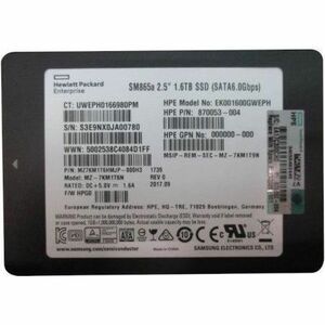 HPE Sourcing 1.60 TB Solid State Drive - 2.5" Internal - SAS (12Gb/s SAS) - Write Intensive