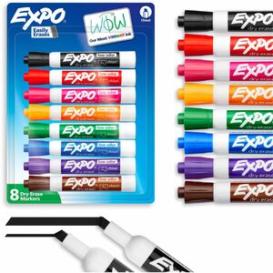 Expo+Dry+Erase+Markers+-+Chisel+Marker+Point+-+Erasable+-+Assorted+Ink+-+Dry+-+Classroom%2C+Office%2C+Home%2C+Glass+-+8+%2F+Pack