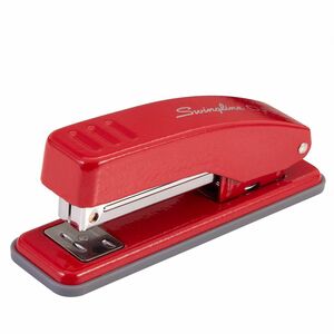 Swingline+Cub+Compact+Stapler+-+Staples+Upto+20+Sheet+-+Holds+Upto+105+Staple+-+Half+Strip+-+Electric+Rio+Red+-+Metal+-+1+Each