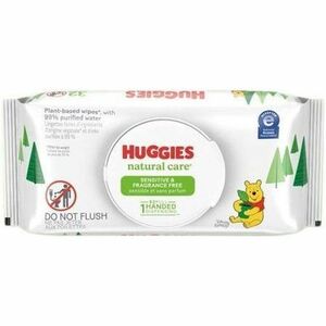 Huggies+Natural+Care+Sensitive+Baby+Wipes+-+6.60%26quot%3B+Width+x+7.70%26quot%3B+Length+-+White+-+56+Wipes%2FSoft+Pack+-+8+%2F+Carton