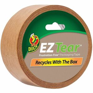 Duck+EZ+Tear+Paper+Tape+-+25+yd+Length+x+1.88%26quot%3B+Width+-+Kraft+-+Paper+-+Kraft+Paper+Backing+-+Rubber+Adhesive+-+For+Packaging%2C+Labeling%2C+Sealing+-+1+Each