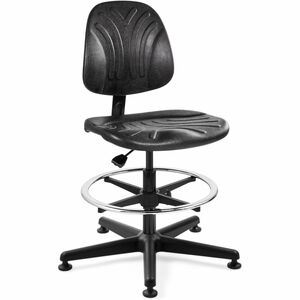 BEVCO+Dura+Series+Heavy-Duty+Chair+-+Polyurethane+Seat+Material+-+High+Back+-+5-star+Base+-+Black+-+1+Each