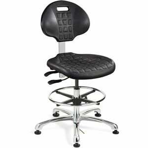 BEVCO+Everlast+Series+Chair+-+Black+Seat+Color+-+Polyurethane+Seat+Material+-+Black+Back+Color+-+High+Back+-+5-star+Base+-+1+Each